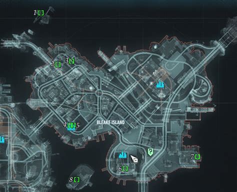 Batman Arkham Knight: Bleake Island Riddle Solutions Guide.